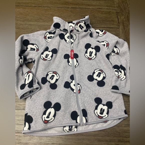 Disney Mickey fleece jacket size 18 month zip up closure - Picture 1 of 3